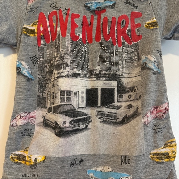 Adventure Kids Short Sleeve Tee T-shirt  - Gray Size 1-2 Toddler - Picture 2 of 9